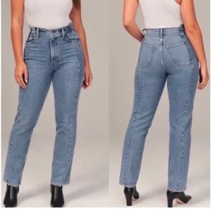 Abercrombie & Fitch the 90s Straight Ultra high rise curve love 24 short